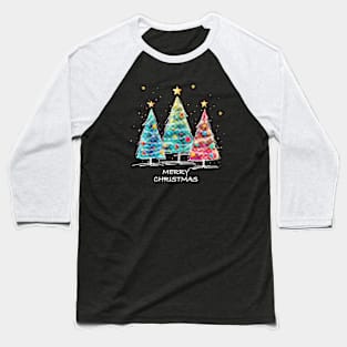 Dazzling Dot Art Christmas Baseball T-Shirt